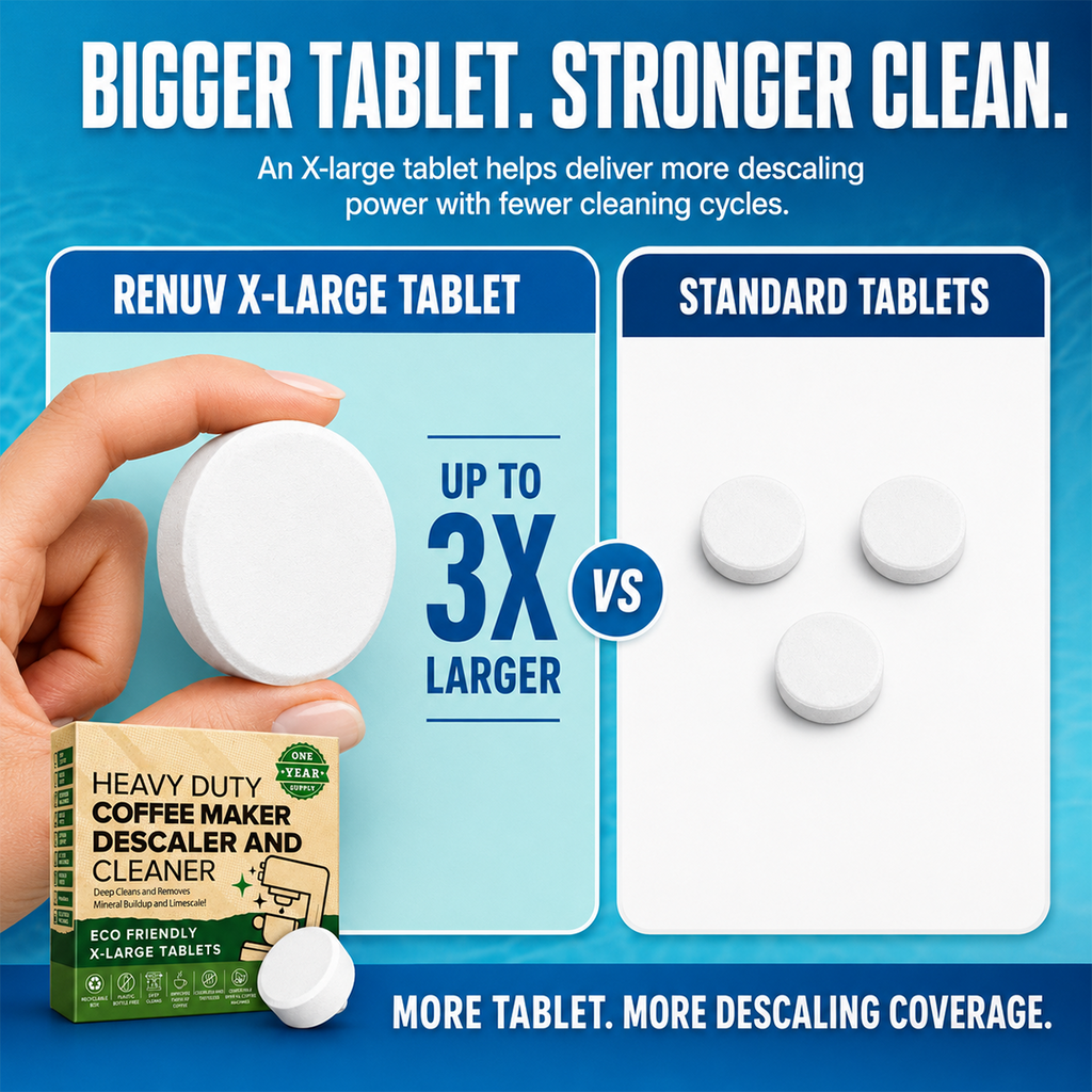 💧 Coffee Maker Cleaner and Descaler Tablets