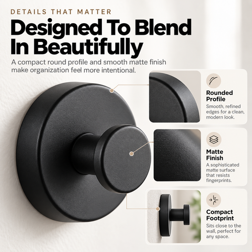 ✨🏠3-Pack No-Drill Twist-Lock Hooks – Easy Everyday Wall Organization