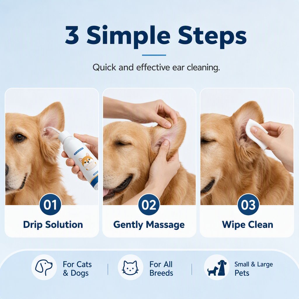 🐶 🐱Ear cleaner | Relieves itching in dogs & cats